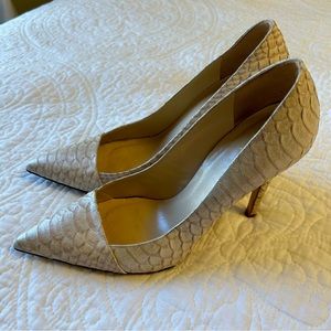 Kate Spade New York Snake Print Leather High Heel Pumps Size 9